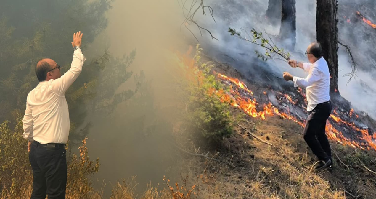 chpli baskan yanginin ortasinda kaldi cali cirpiyla sondurmeye calisti TxUS33RF