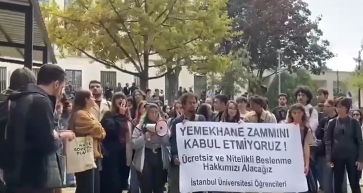 istanbulda ogrenciler yemekhane ucretlerine isyan etti SkPKSSjH