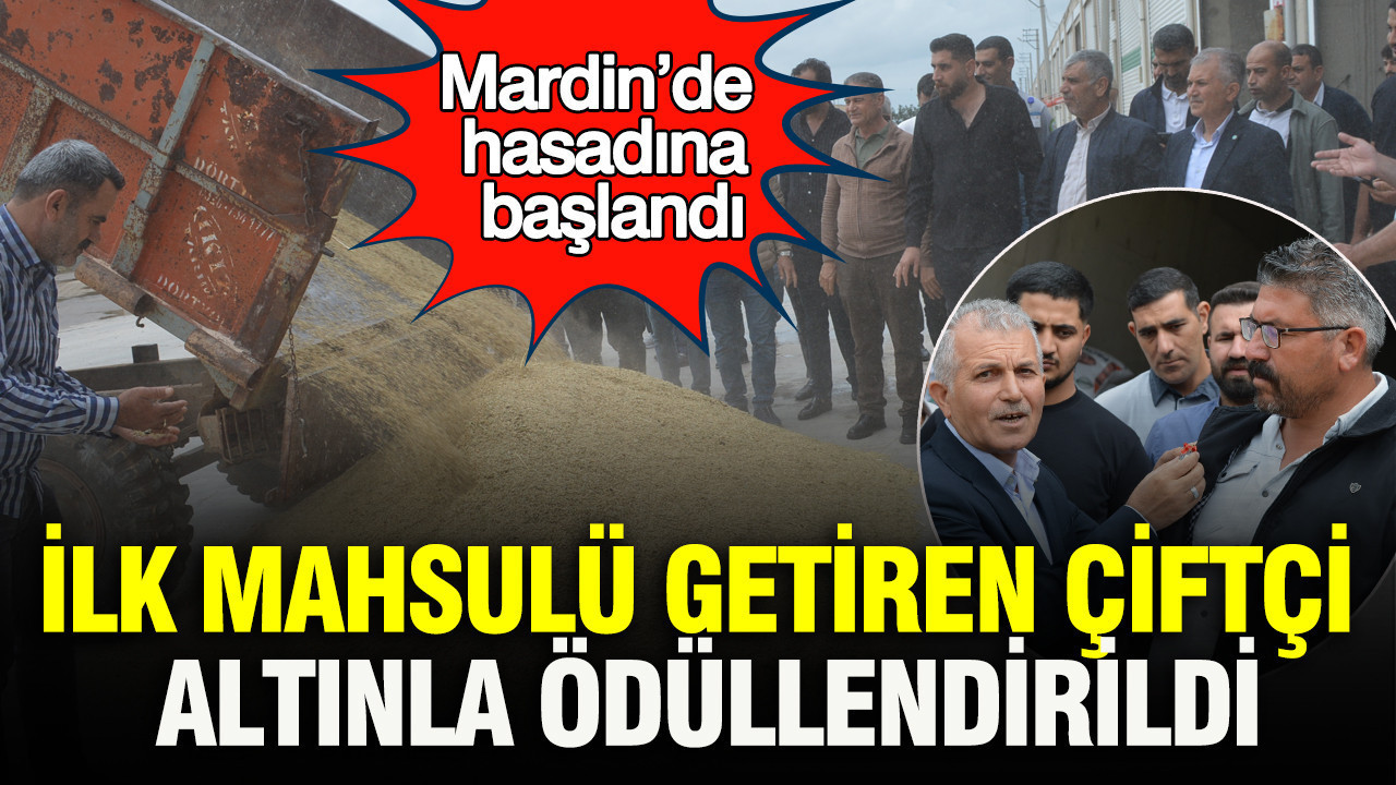 Mardin’de İlk Arpa Hasadı Gerçekleşti: Çiftçiye Altın Ödülü