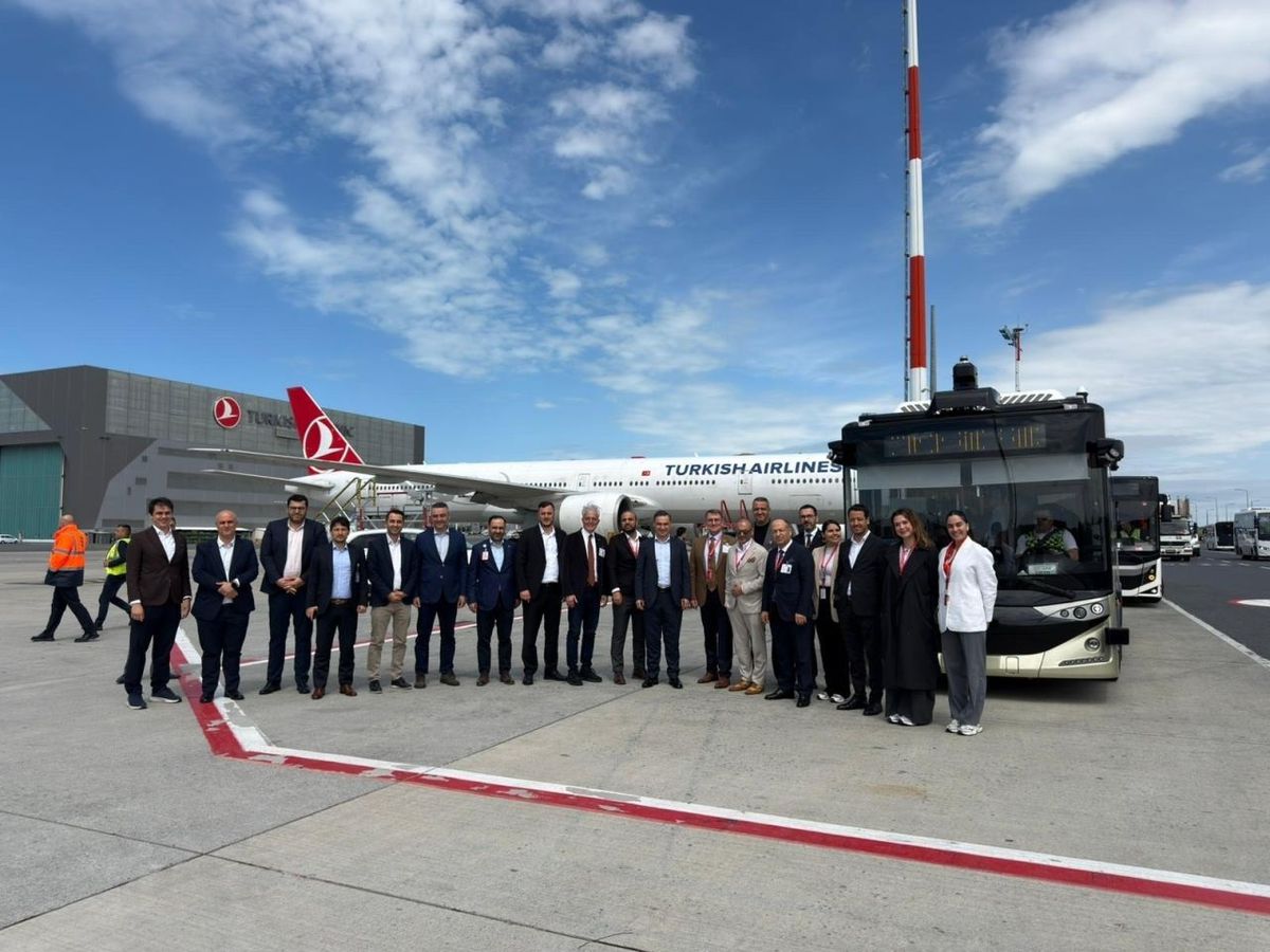 Türk Hava Yolları, İstanbul Havalimanı’nda Otonom Otobüs Testini Gerçekleştirdi