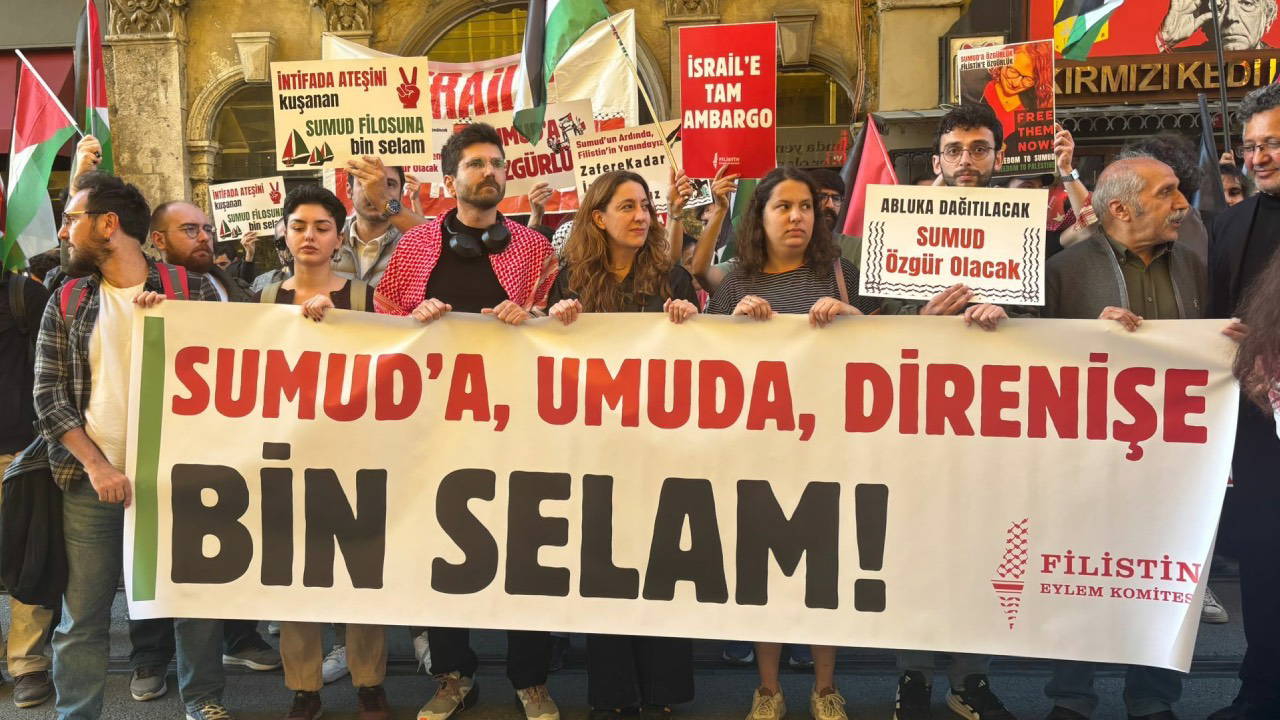 Tünel’de İsrail’in Sumud Filosu’na Saldırısını Protesto Etme Eylemi: “Kürecik ve İncirlik Üsleri Kapatılmalıdır”